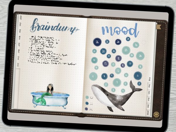 Braindump und Moodtracker August