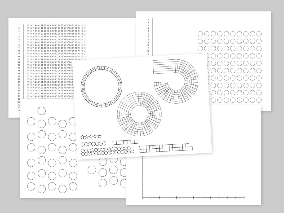 Tracker Set für digitales BuJo