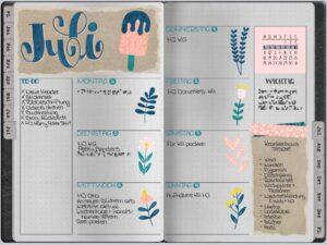 BuJo Juli Weekly