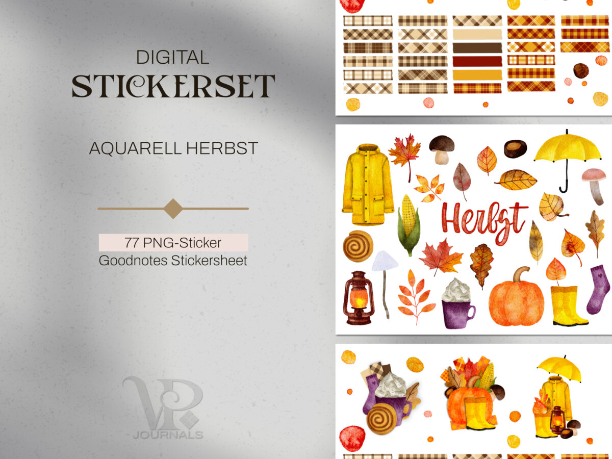 Digitale Sticker Herbst