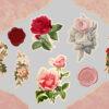 Digitales Stickerset Vintage Romance