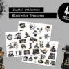 digitales Stickerset Blackwater Treasures