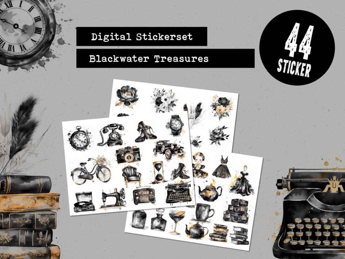 digitales Stickerset Blackwater Treasures