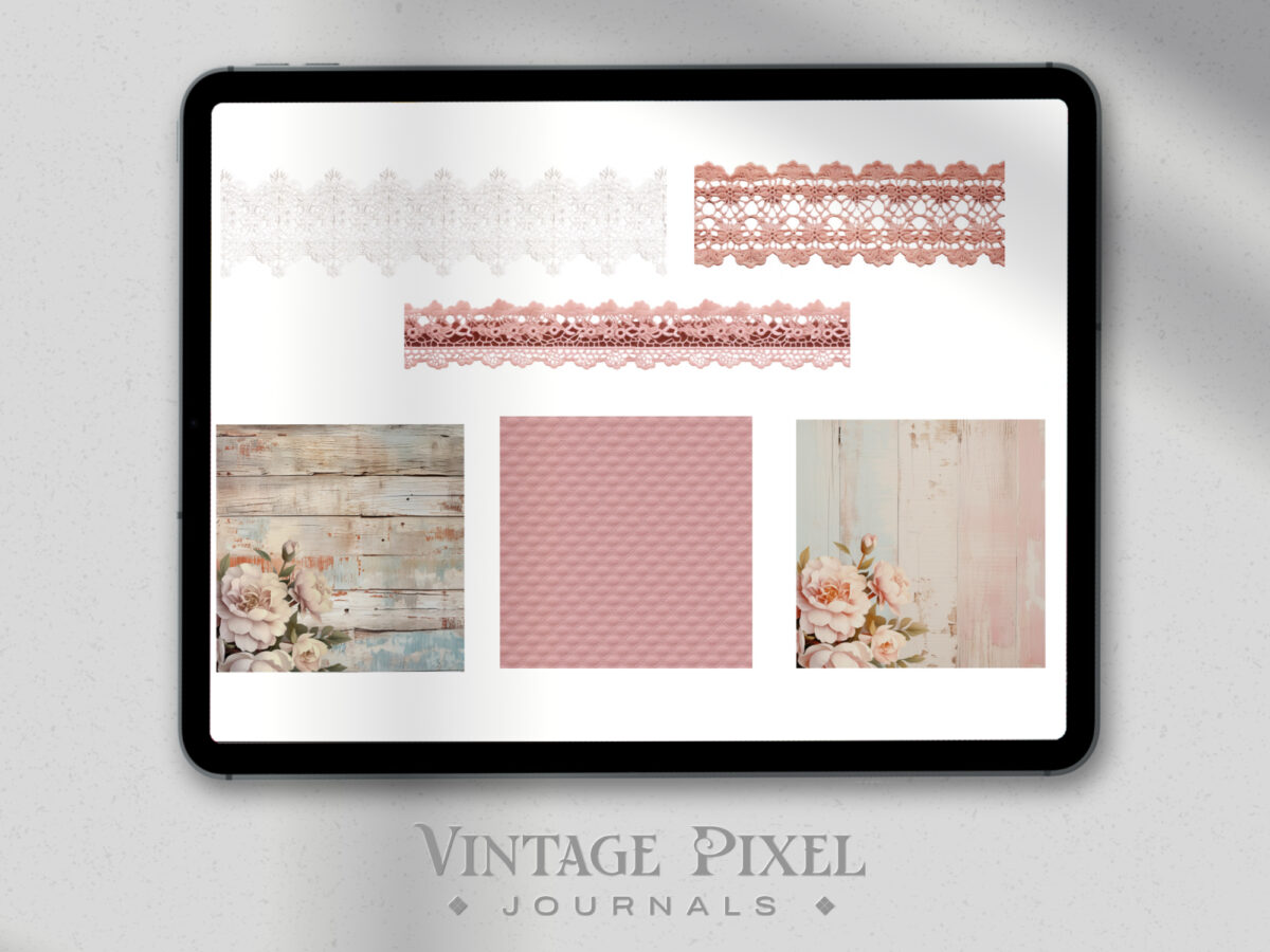 Digitale Sticker Shabby Chic