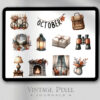 Digitales Stickerset Herbst