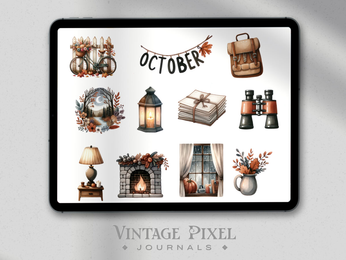 Digitales Stickerset Herbst