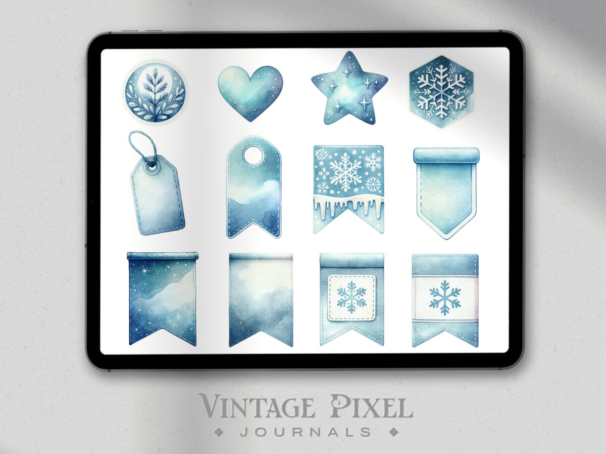 Digitales Stickerset Frosty Fantasy