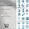 Digitales Stickerset Frosty Fantasy