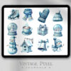 Digitales Stickerset Frosty Fantasy