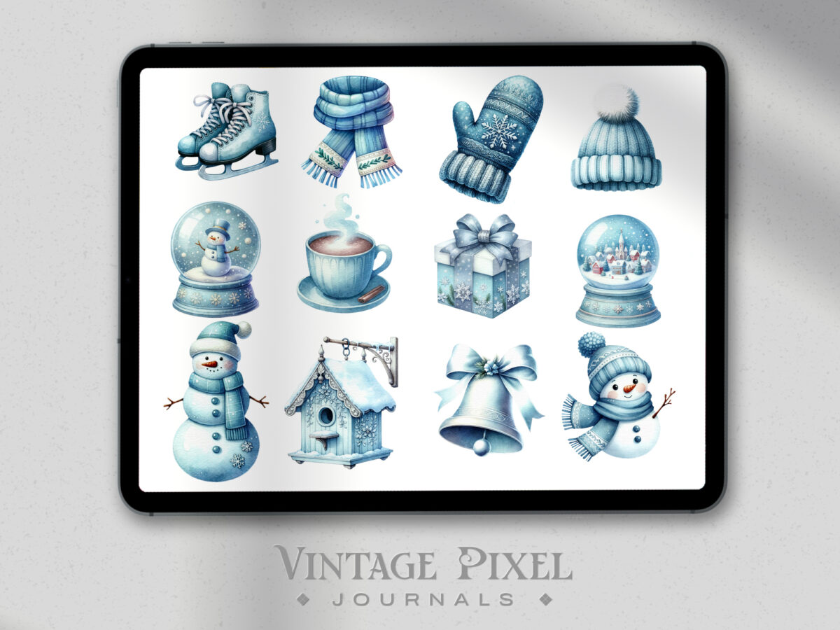 Digitales Stickerset Frosty Fantasy