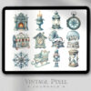 Digitales Stickerset Snowflake Serenade