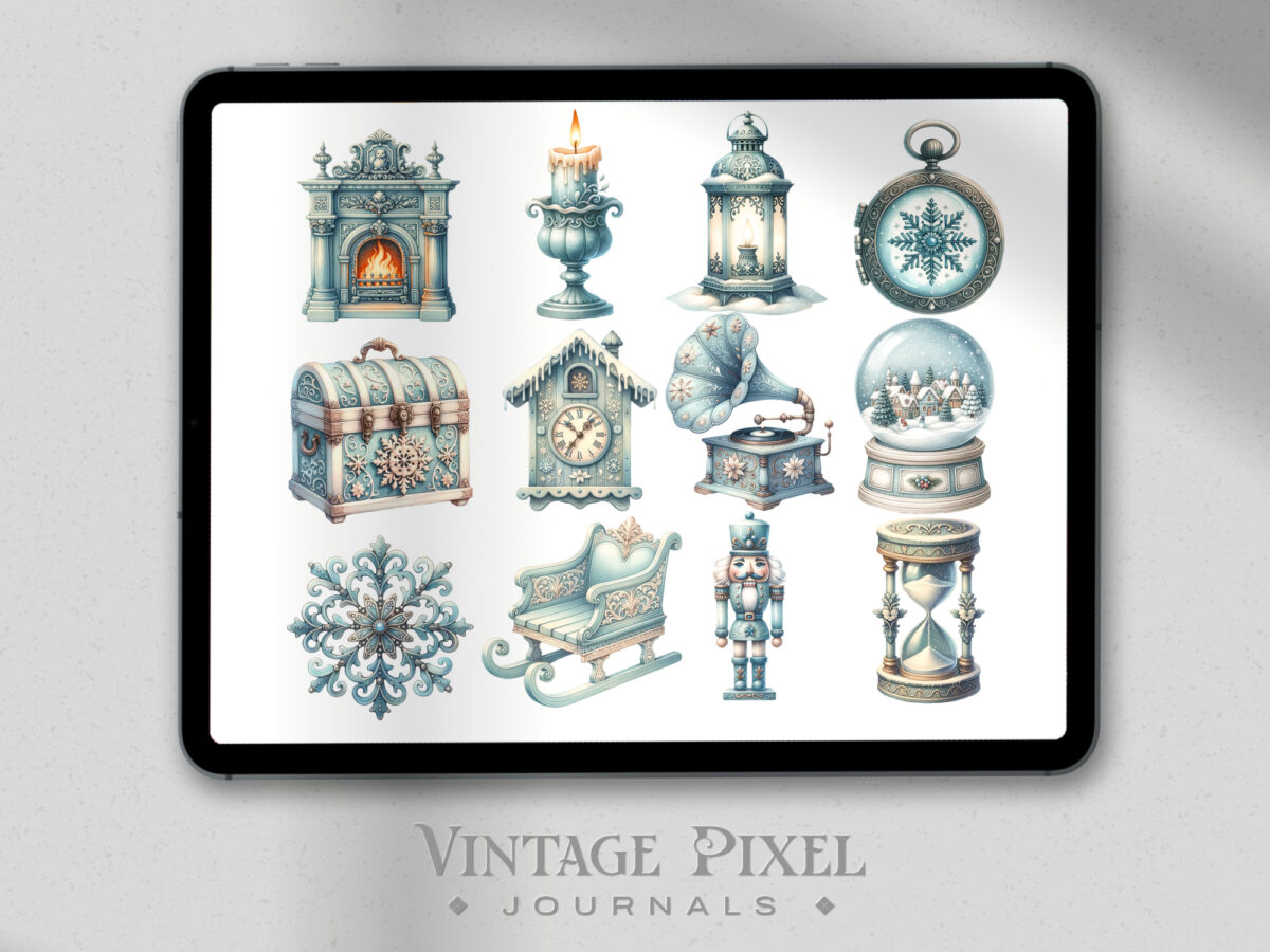 Digitales Stickerset Snowflake Serenade