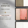 digital Journal Pink Vintage DIARY by Vintage Piixel Journals