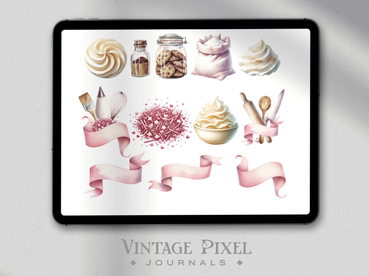 Digitales Stickerset Cook and Bake