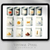 Digitales Stickerset Kitchen Essentials