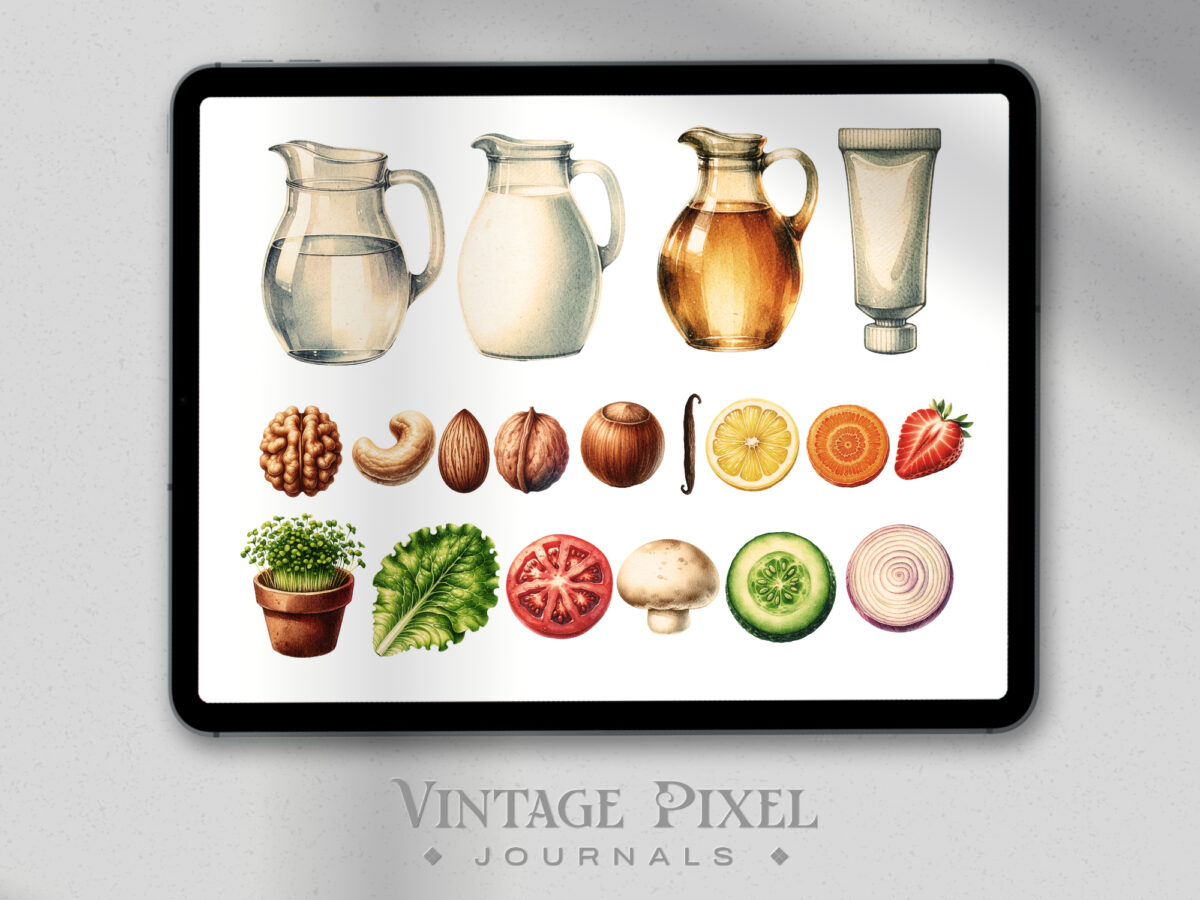 Digitales Stickerset Culinary Ingredients