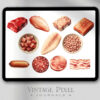 Digitales Stickerset Culinary Ingredients