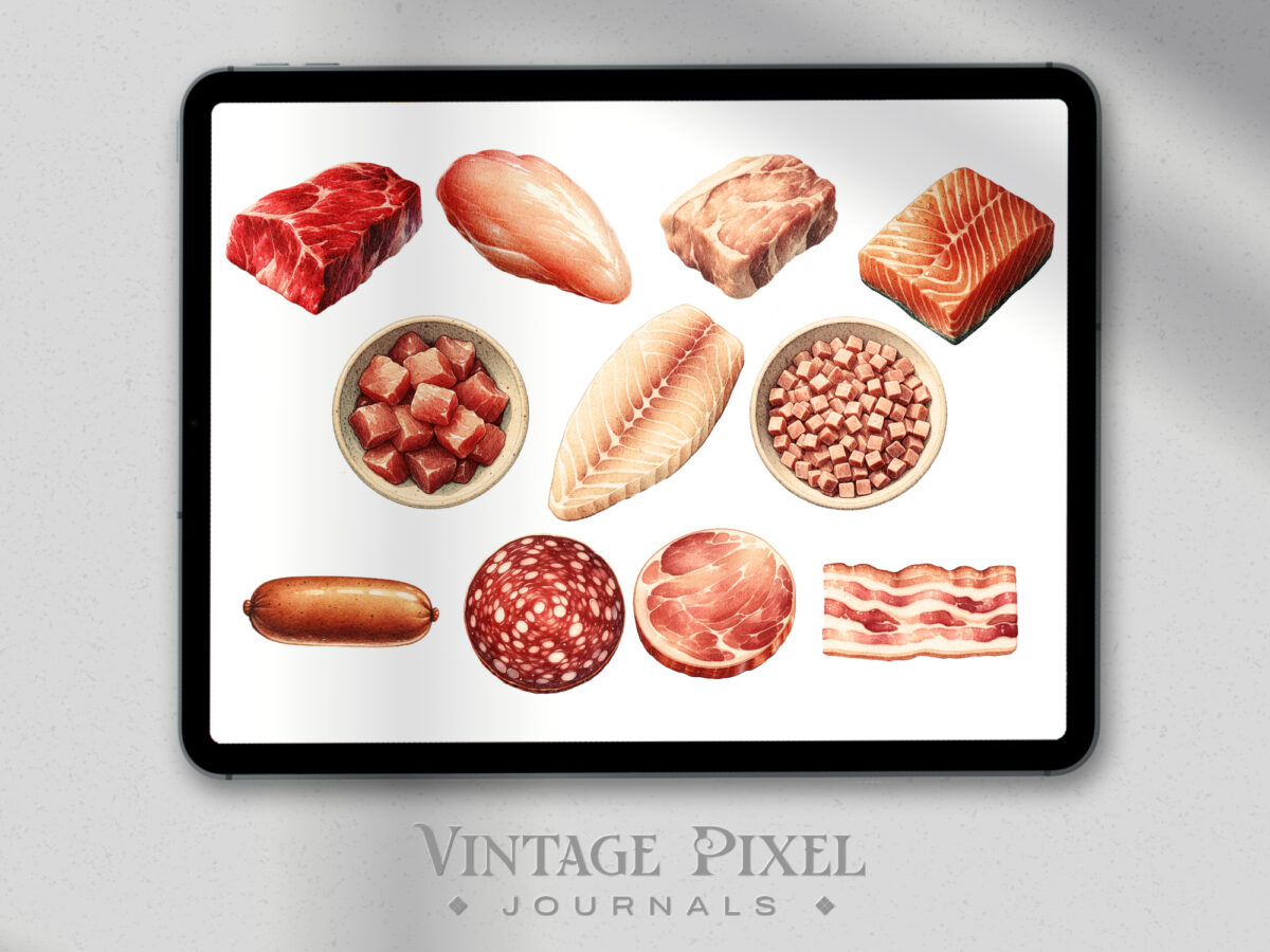 Digitales Stickerset Culinary Ingredients