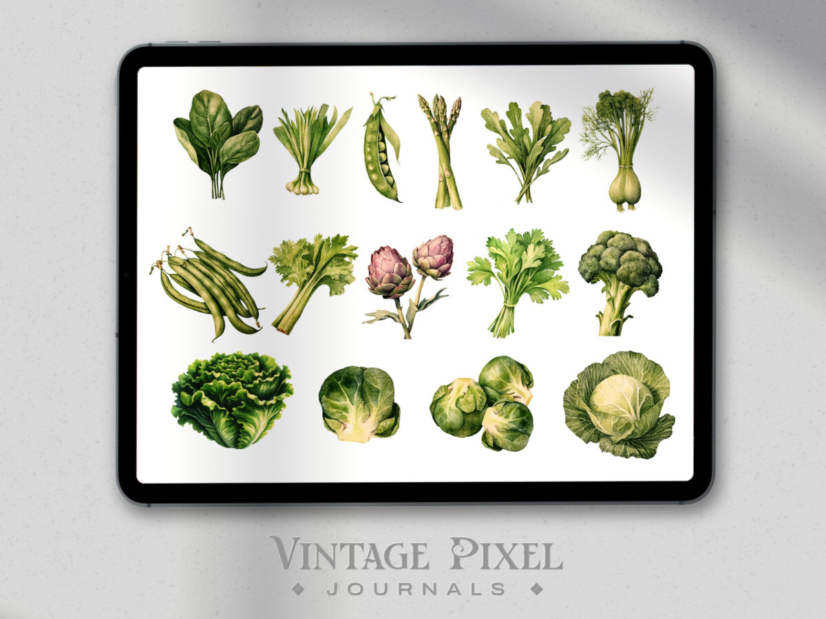 Digitales Stickerset Fruit and Vegi