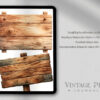 Digitales Stickerset Rustic DIY im rustikalen Watercolor Stil