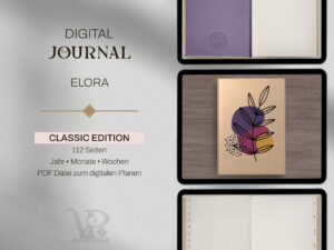 digital Journal Elora CLASSIC by Vintage Piixel Journals