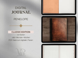 digital Journal Penelope CLASSIC by Vintage Piixel Journals