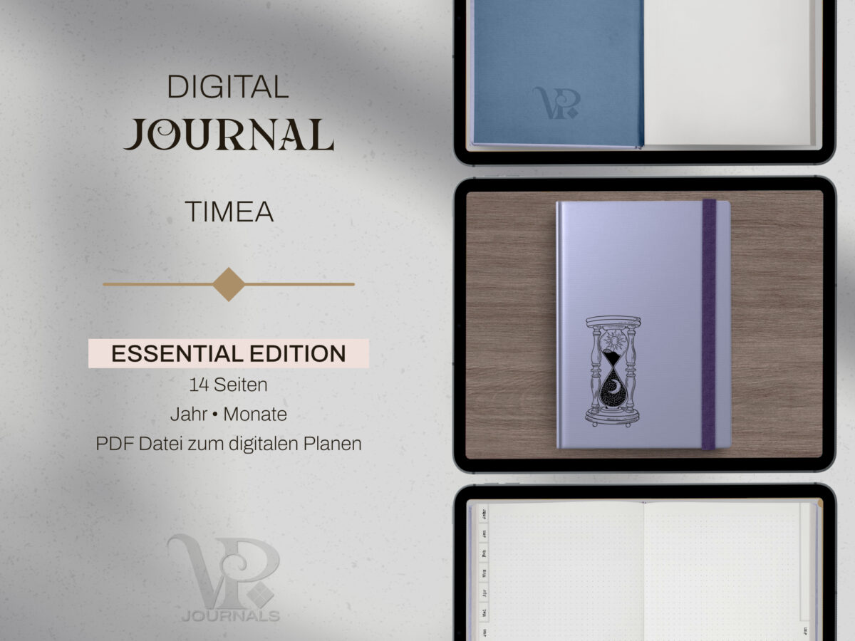 digital Journal Timea ESSENTIAL by Vintage Piixel Journals