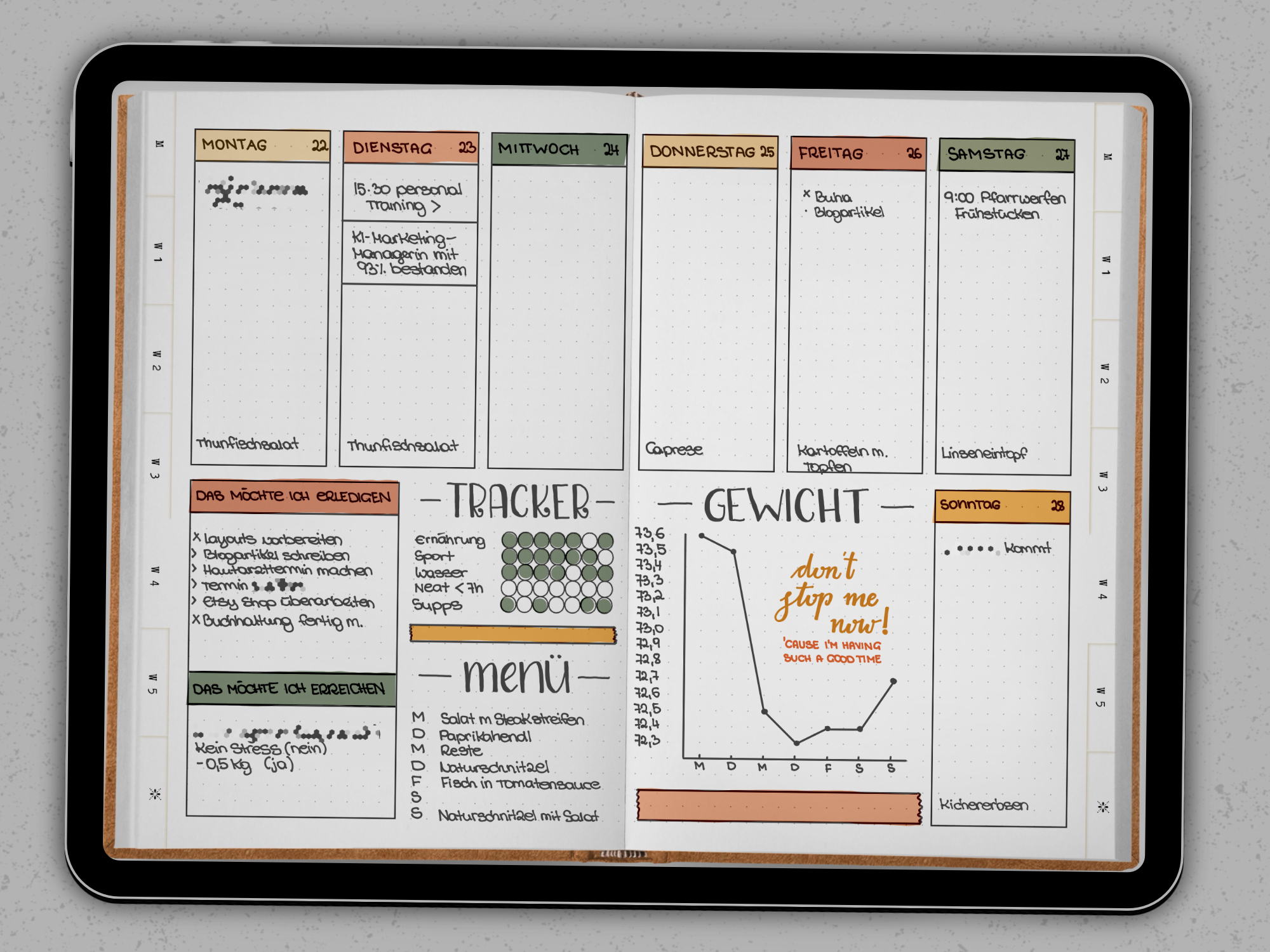 Die Kunst des Weglassens: Minimalistische Designs für dein digitales Bullet Journal